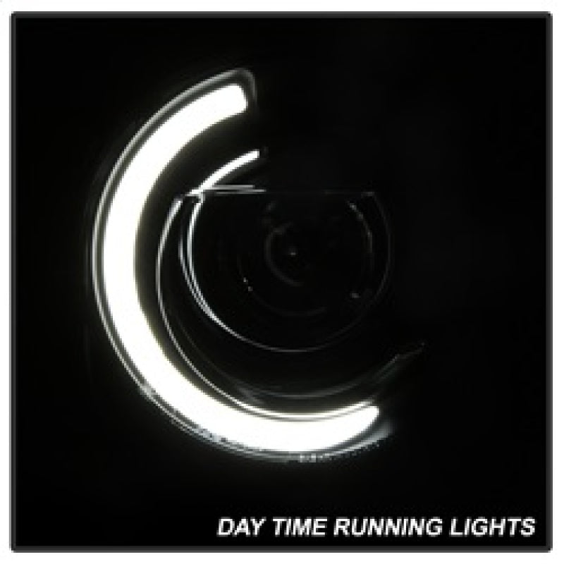 SPYDER xTune 15-17 Jeep Renegade Light Bar DRL Projector Headlights -Black (PRO-JH-JREN-LBDRL-BK) 9039720