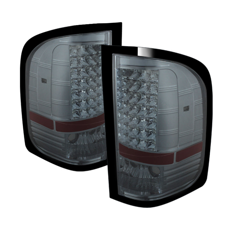 SPYDER Xtune Chevy Silverado 07-13 LED Tail Lights Smoke ALT-JH-CS07-LED-SM 5073723