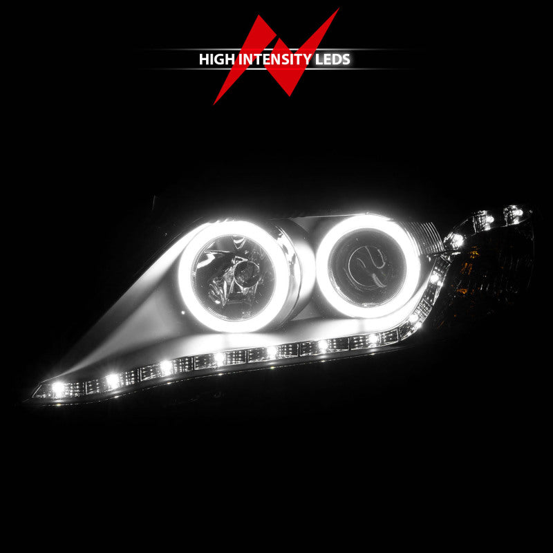 Anzo 2010-2011 Toyota Camry Projector Headlights w/ Halo Black (CCFL)