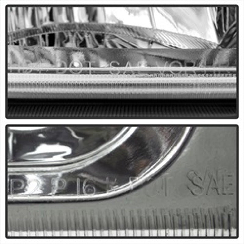 SPYDER Xtune Chevy Silverado 2500HD 03-06 Crystal Headlights w/ Bumper Lights Chrome HD-JH-CSIL03-AM-C-SET 5064912
