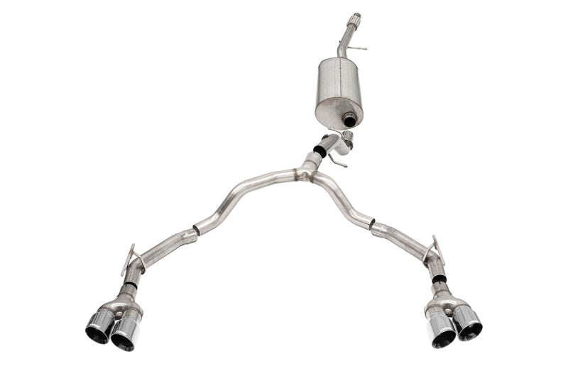 CORSA Performance Corsa 21-22 Chevrolet Suburban/GMC Yukon XL 5.3L 4WD Dual Rear 3in - 2.75in CatBack DW 4in Pol Tips 21128
