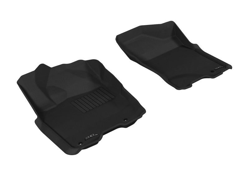 3D MAXpider 2009-2015 Nissan Titan King/Crew Cab Kagu 1st Row Floormat - Gray L1NS06311501