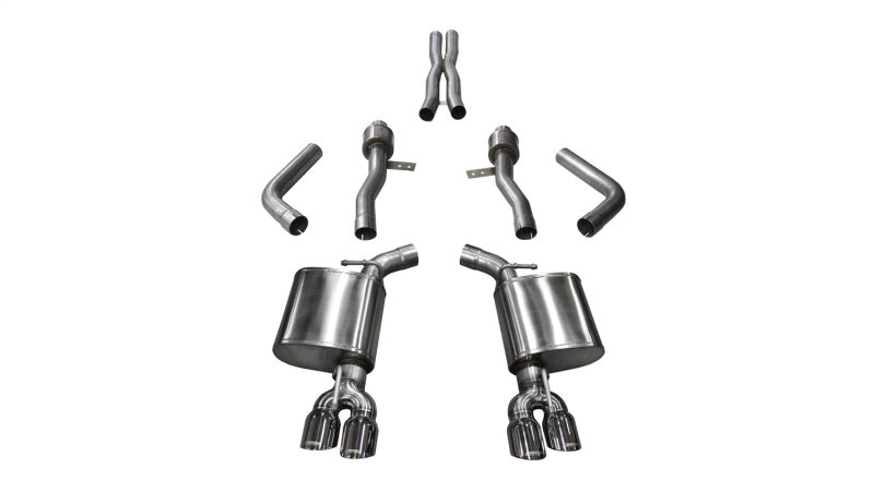Corsa 17-18 Dodge Challenger 5.7L V8 Sport Cat-Back Dual Rear Exit w/3.5in Polished Tips 21005