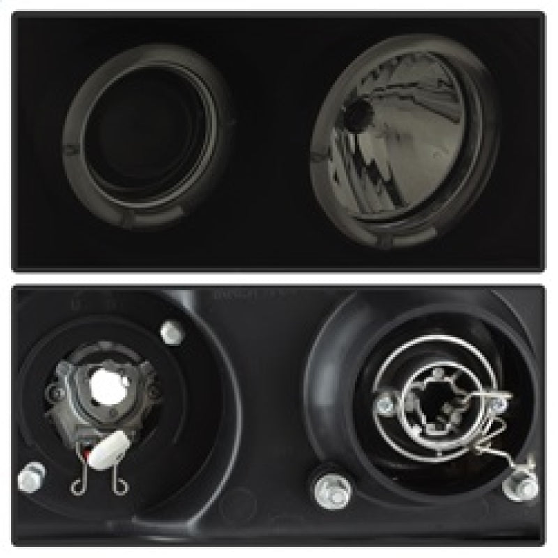 Spyder GMC Sierra 1500/2500 07-13 Projector Headlights LED Halo- LED Blk Smke PRO-YD-GS07-HL-BSM 5078506