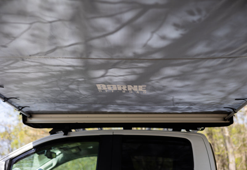 Borne Off-Road Rooftop Awning 59in L x 79in D Grey BNAW-59-79GR