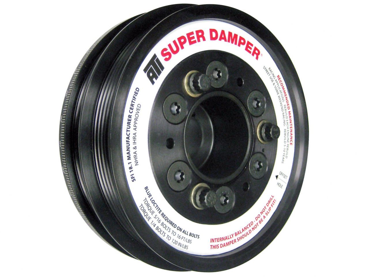 ATI Performance Products Damper - 6.10 - Al - Acura Nsx 3.0l 5 & 4 Grv 600 Hp Max 3rg