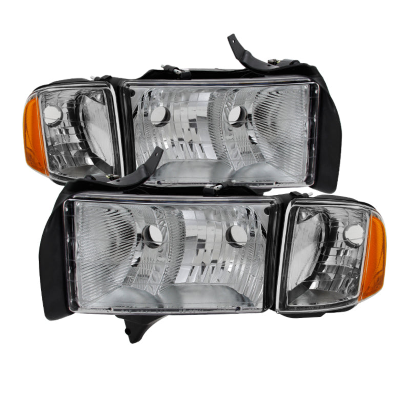 SPYDER Xtune Dodge Ram Sport Model Only 1999-2002 OEM Headlights Chrome HD-JH-DR99-SP-C 9032165
