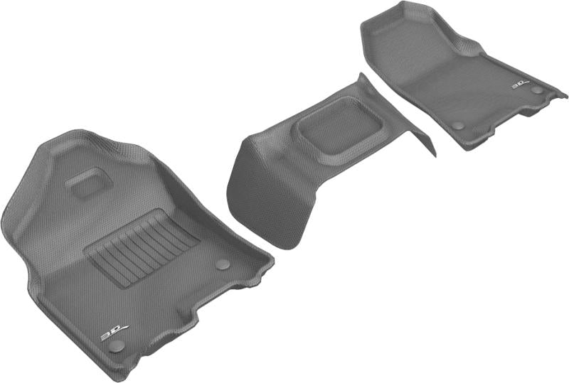 3D MAXpider 2019-2020 Dodge Ram 1500 Crew Cab/Quad Cab Kagu 1st Row Floormat - Gray L1DG02711501