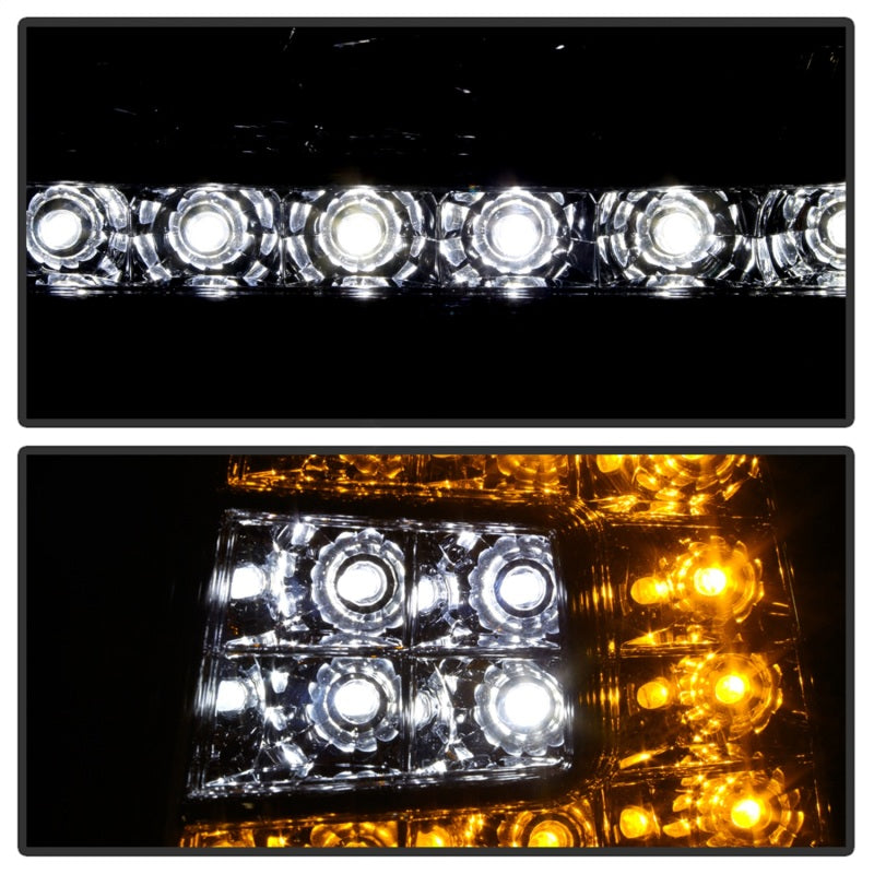 SPYDER Xtune Ford F150 97-03 Crystal Headlights w/ Clear LED Corners Smoke HD-ON-FF15097-LED-SET-SM 5014801