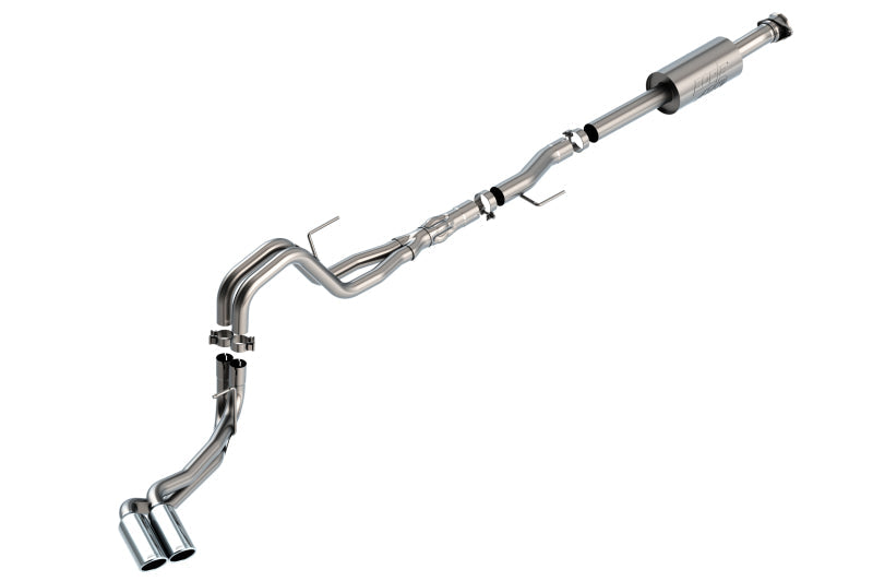 Borla F-150 2021 5.0L 4dr CC SB EC STB Lariat/KR/Platinum/LTD 3/2.25 DSE Cat-Back ATAK CHR Tips 140875