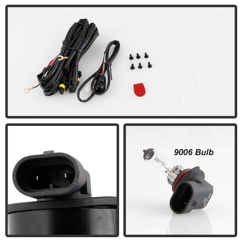 Spyder Kia Picanto 2018-2020 OEM Fog Lights W/Universal Switch - 9006(Included) - Clear 5087058