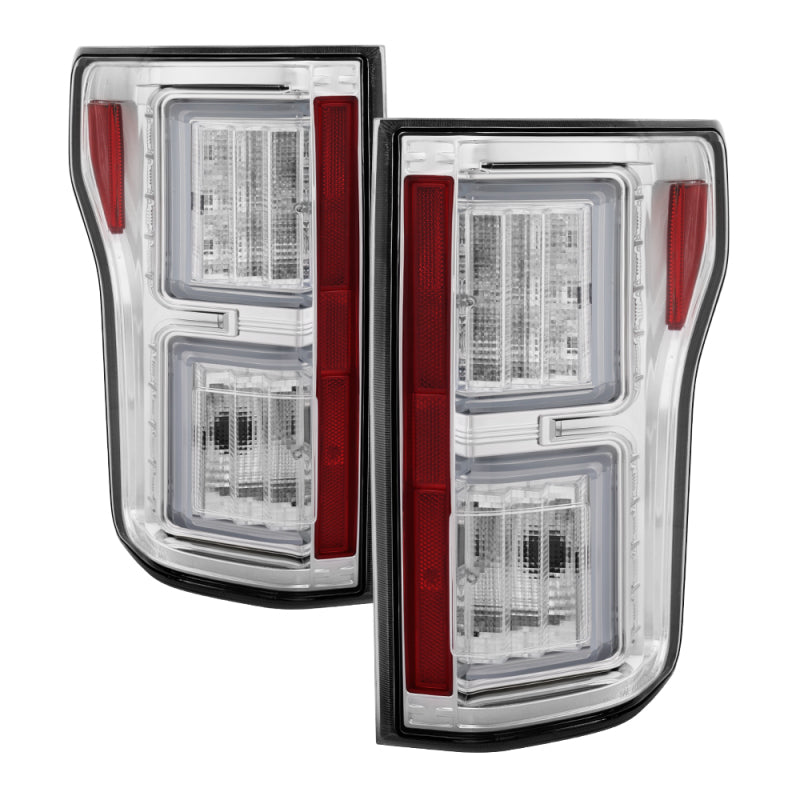 SPYDER Ford F150 2015-2017 Light Bar LED Tail Lights - Chrome ALT-YD-FF15015-LBLED-C 5083715