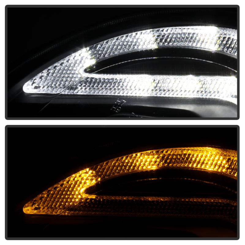 Spyder Mini Cooper 07-12 V2 Halogen Model Only Projector Headlights - Black PRO-YD-MC07V2SI-SBLB-BK 5088215