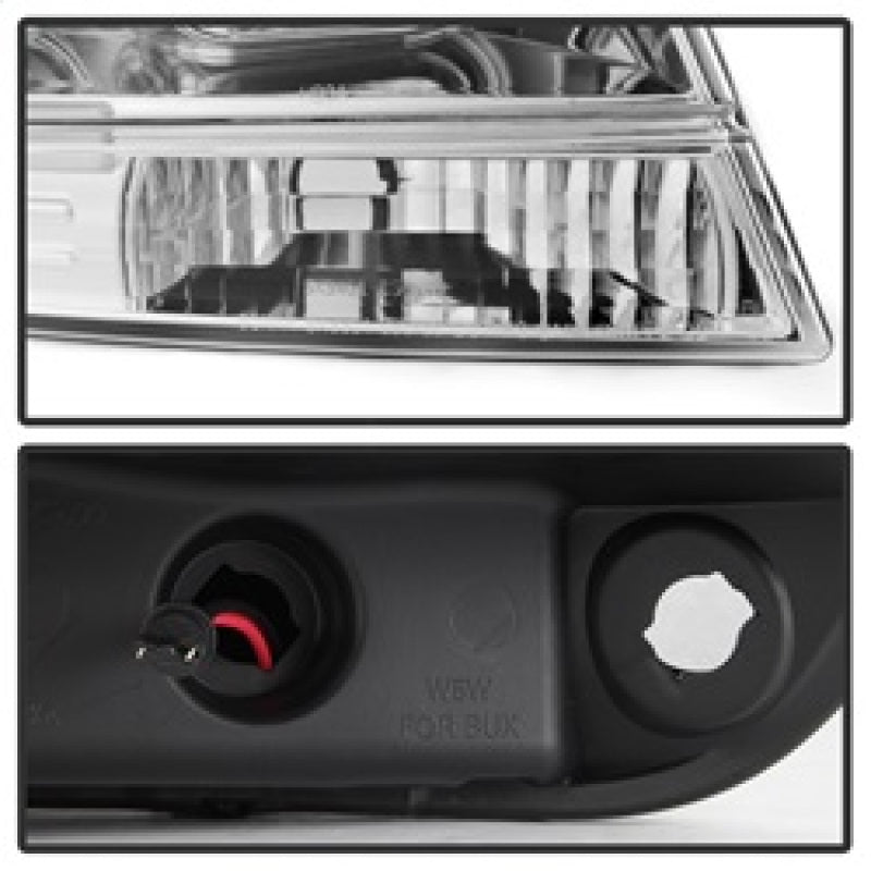 Spyder 99-04 Jeep Grand Cherokee Projector Headlights - Light Bar DRL LED - Chrome 5085214