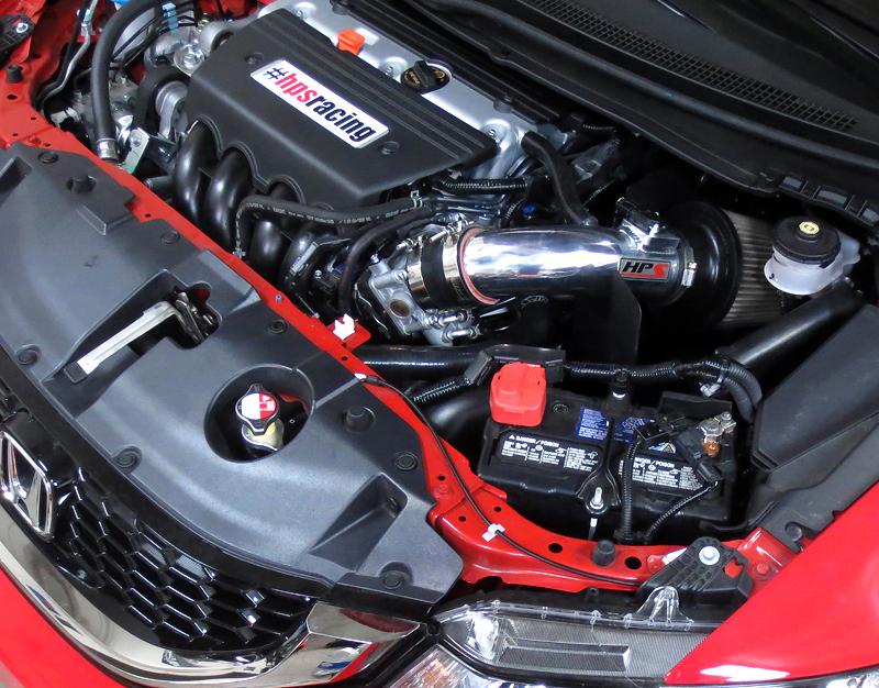 HPS Shortram Air Intake Kit 2013-2015 Acura ILX 2.4L, Includes Heat Shield, Polish