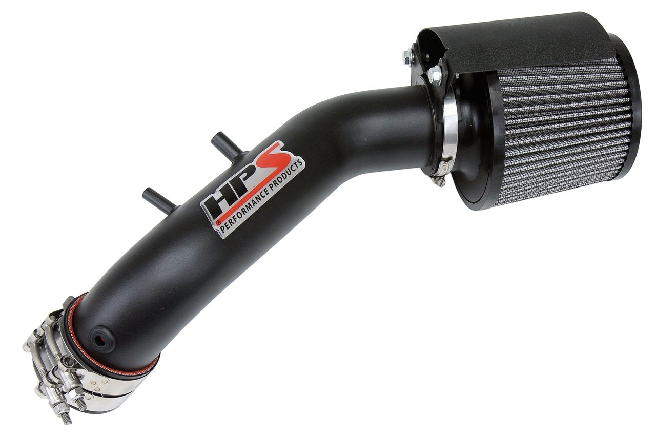 HPS Shortram Air Intake Kit 2003-2006 Honda Accord 2.4L without MAF Sensor, Includes Heat Shield, Black