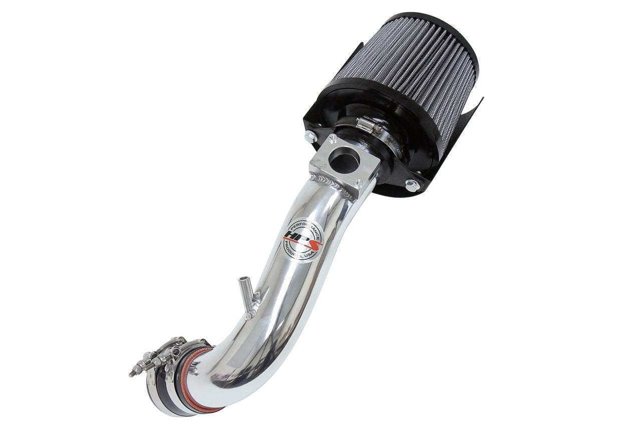 HPS Performance HPS Shortram Air Intake Kit 2008-2014 Mitsubishi Lancer 2.0L 2.4L Non Turbo, Includes Heat Shield, Polish