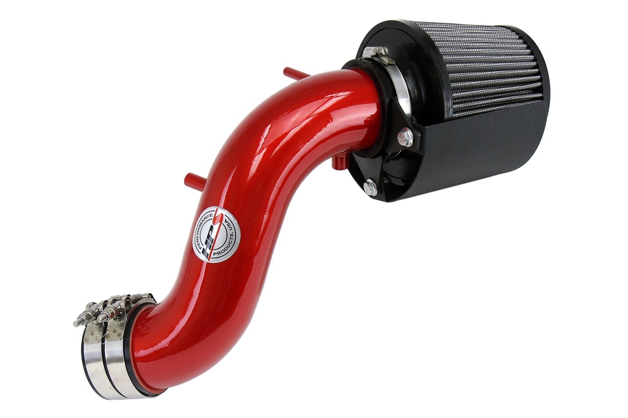 HPS Shortram Air Intake Kit 2011-2015 Kia Optima 2.4L, Includes Heat Shield, Red
