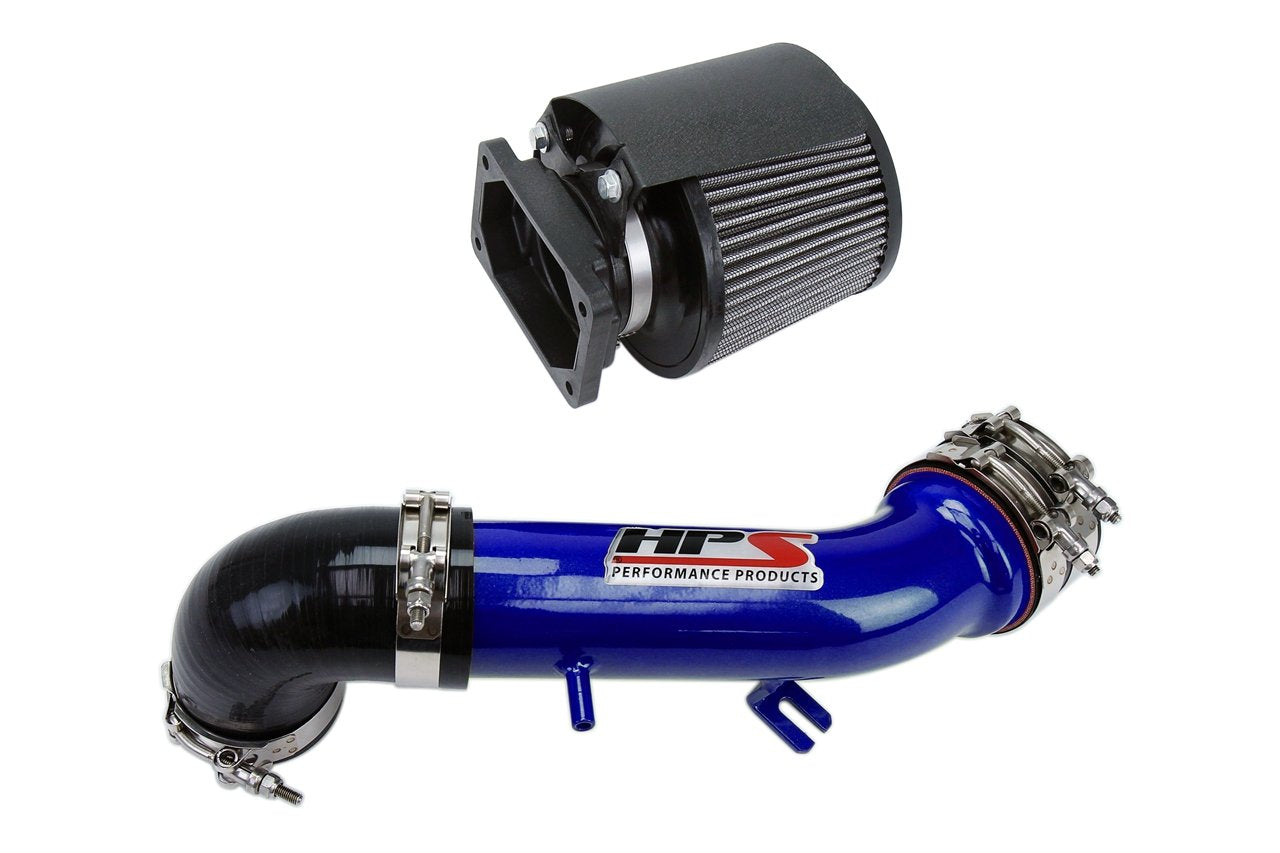 HPS Performance Shortram Air Intake Kit 2001-2003 Dodge Stratus R/T V6 3.0L, Includes Heat Shield, Blue
