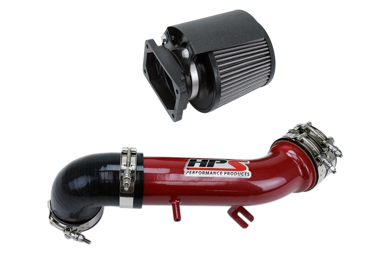 HPS Shortram Air Intake Kit 2001-2003 Chrysler Sebring Lxi 3.0L V6, Includes Heat Shield, Red