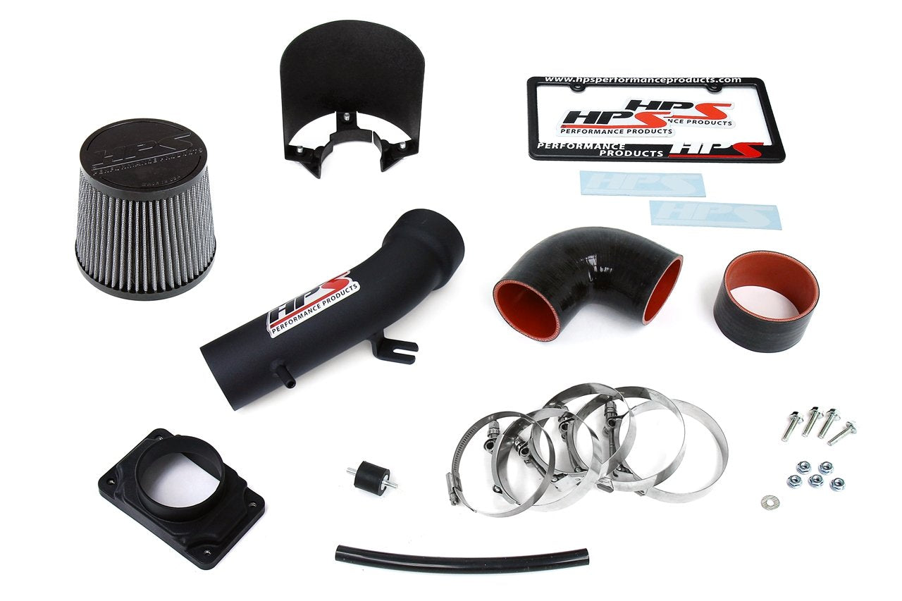 HPS Performance HPS Shortram Air Intake Kit 2001-2003 Dodge Stratus R/T V6 3.0L, Includes Heat Shield, Black