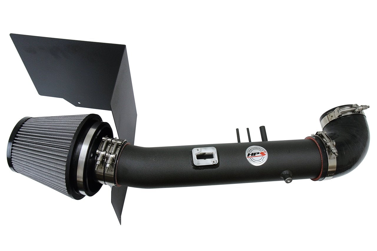 HPS Shortram Air Intake Kit 2005-2007 Toyota Sequoia 4.7L V8, Includes Heat Shield, Black