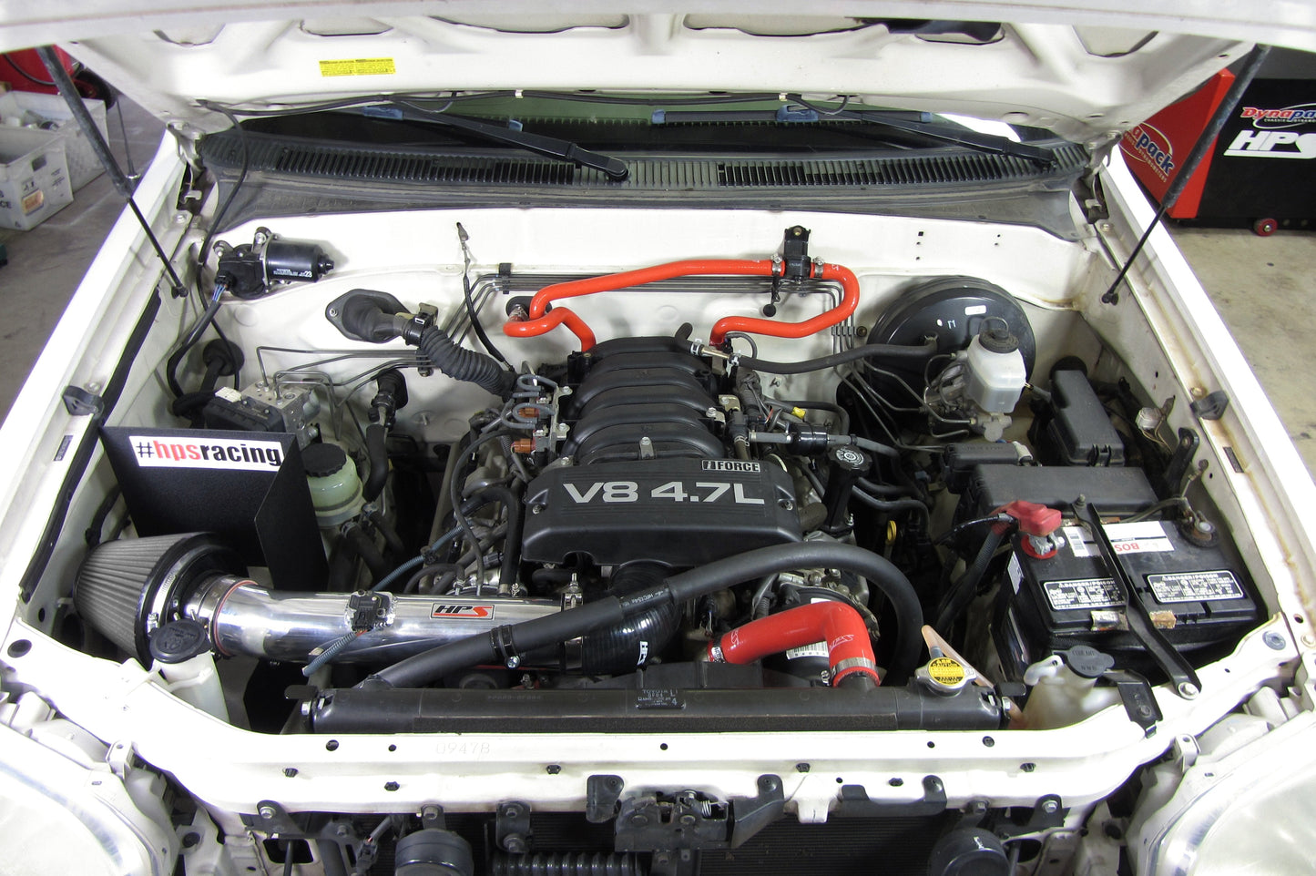 HPS Shortram Air Intake Kit 2005-2007 Toyota Sequoia 4.7L V8, Includes Heat Shield, Blue