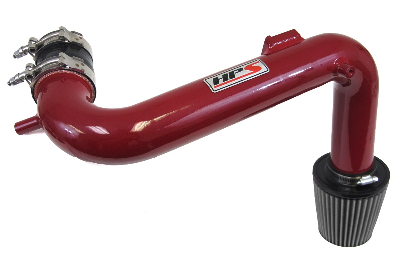 HPS Performance Products Shortram Air Intake Kit 2012-2015 Scion iQ 1.3L US-Spec, Red
