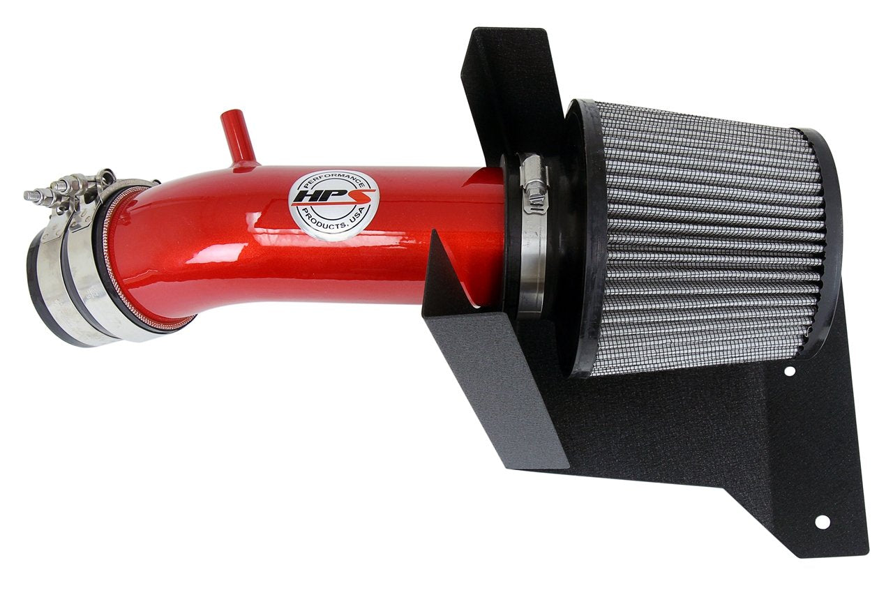 HPS Shortram Air Intake Kit 2011-2016 Hyundai Elantra 1.8L, Includes Heat Shield, Red