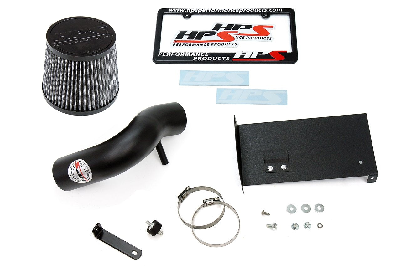 HPS Shortram Air Intake Kit 2006 Mini Cooper S 1.6L Supercharged with Manual Trans., Includes Heat Shield, Black