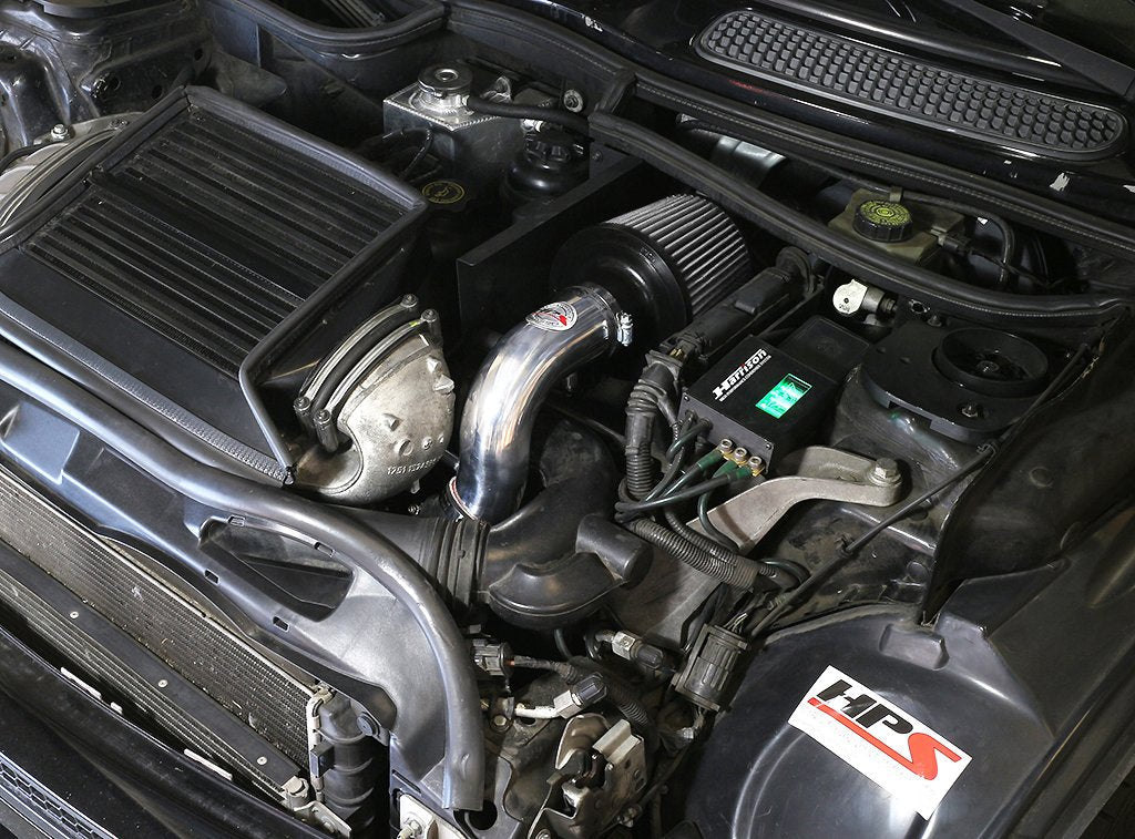 HPS Shortram Air Intake Kit 2002-2005 Mini Cooper S 1.6L Supercharged, Includes Heat Shield, Red