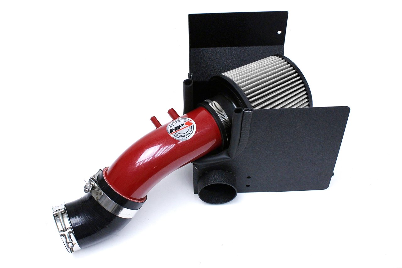 HPS Performance Products Shortram Air Intake Kit 2013 Kia Forte5 2.0L, Includes Heat Shield, Red