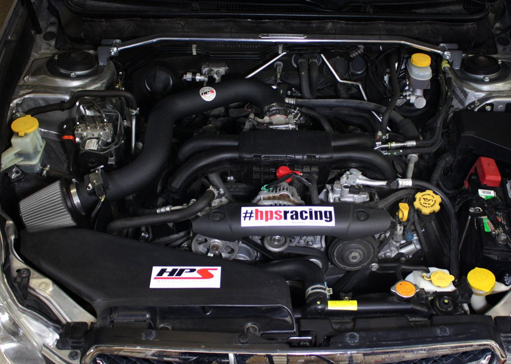 HPS Performance Products HPS Shortram Air Intake Kit 2010-2012 Subaru Outback 2.5L Non Turbo, Includes Heat Shield, Black