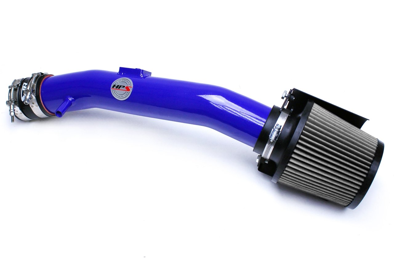 HPS Performance HPS Shortram Air Intake Kit 2004-2008 Nissan Maxima V6 3.5L, Includes Heat Shield, Blue