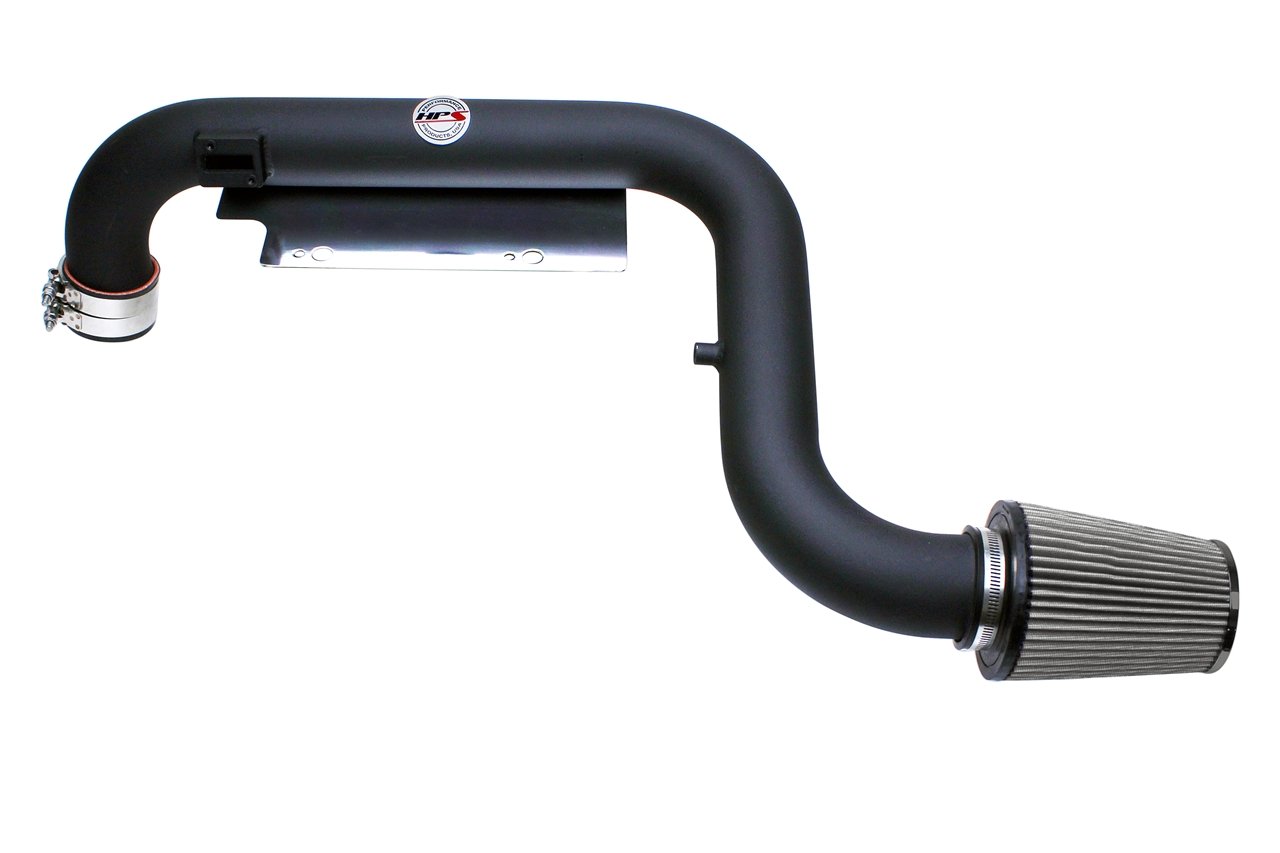 HPS Shortram Air Intake Kit 2006-2008 Volkswagen Jetta GLI 2.0T Turbo FSI, Includes Heat Shield, Black