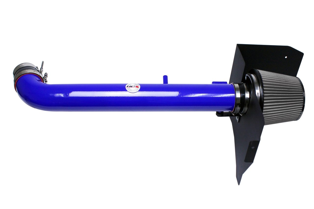 HPS Shortram Air Intake Kit 2005-2015 Nissan Frontier 4.0L V6, Includes Heat Shield, Blue