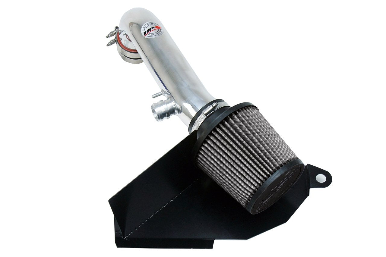 HPS Performance Products HPS Shortram Air Intake Kit 2016-2017 Audi TT Quattro 2.0T TFSI Turbo, Includes Heat Shield, Polish