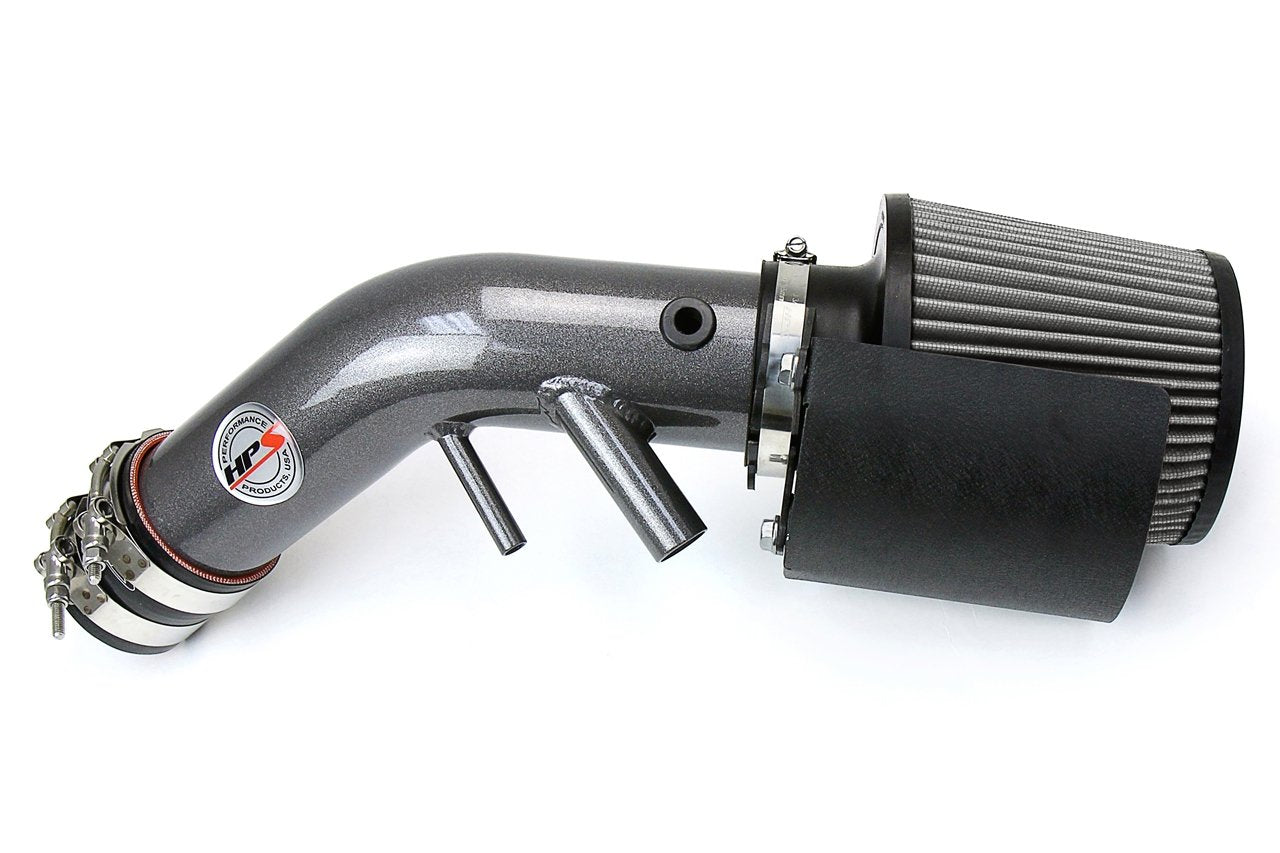 HPS Shortram Air Intake Kit 2016-2017 Kia Optima LX 1.6L Turbo, Includes Heat Shield, Gunmetal
