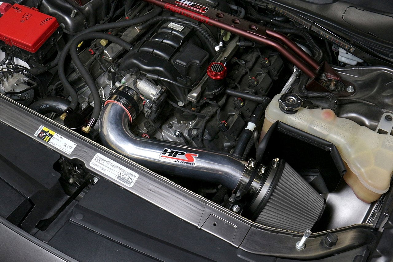 HPS Shortram Air Intake Kit 2011-2017 Chrysler 300C 5.7L V8 except Shaker Hood, Includes Heat Shield, Blue