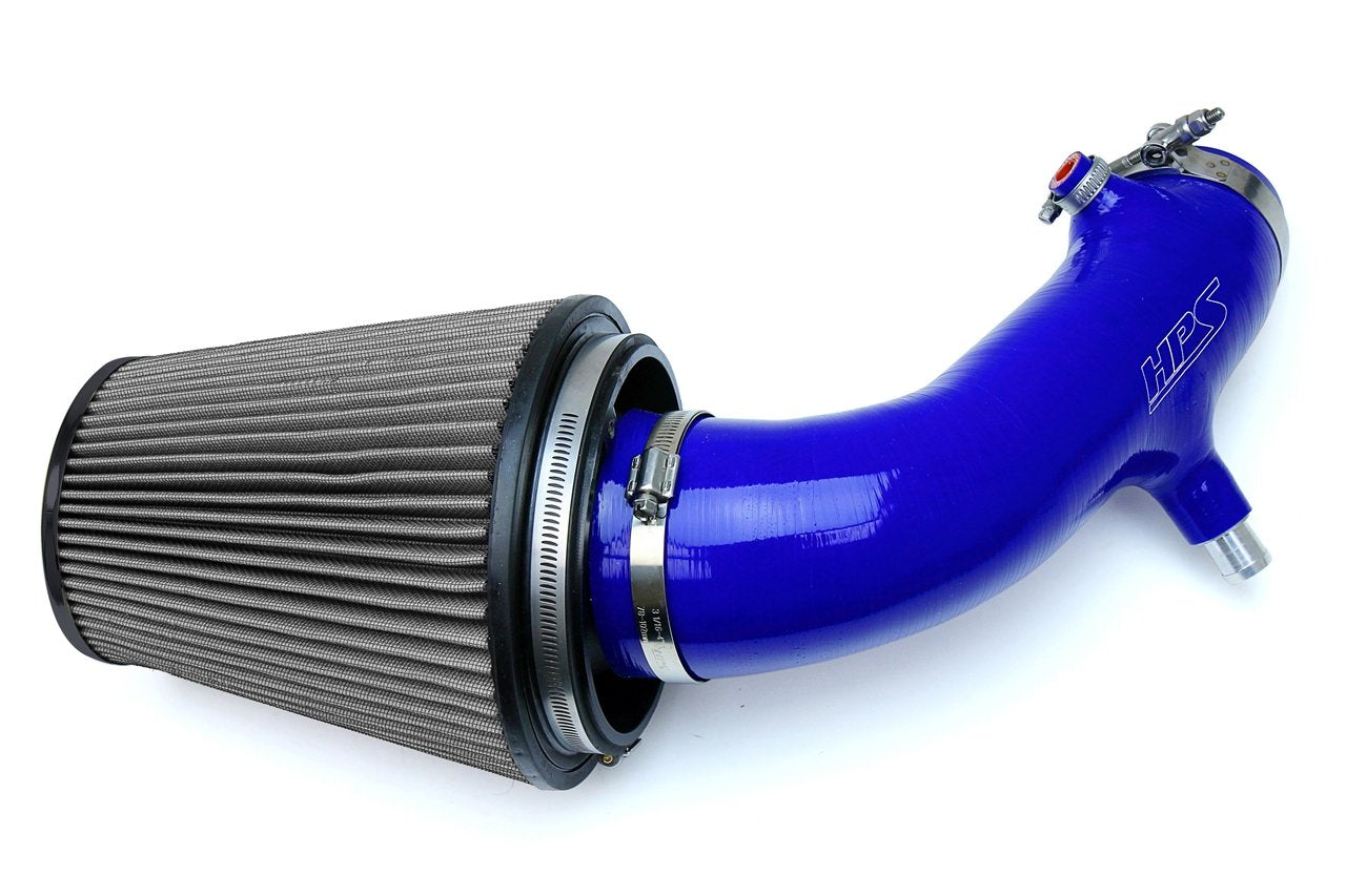 HPS Shortram Air Intake Kit 2004-2005 Honda S2000 AP2 2.2L Throttle Cable, Blue