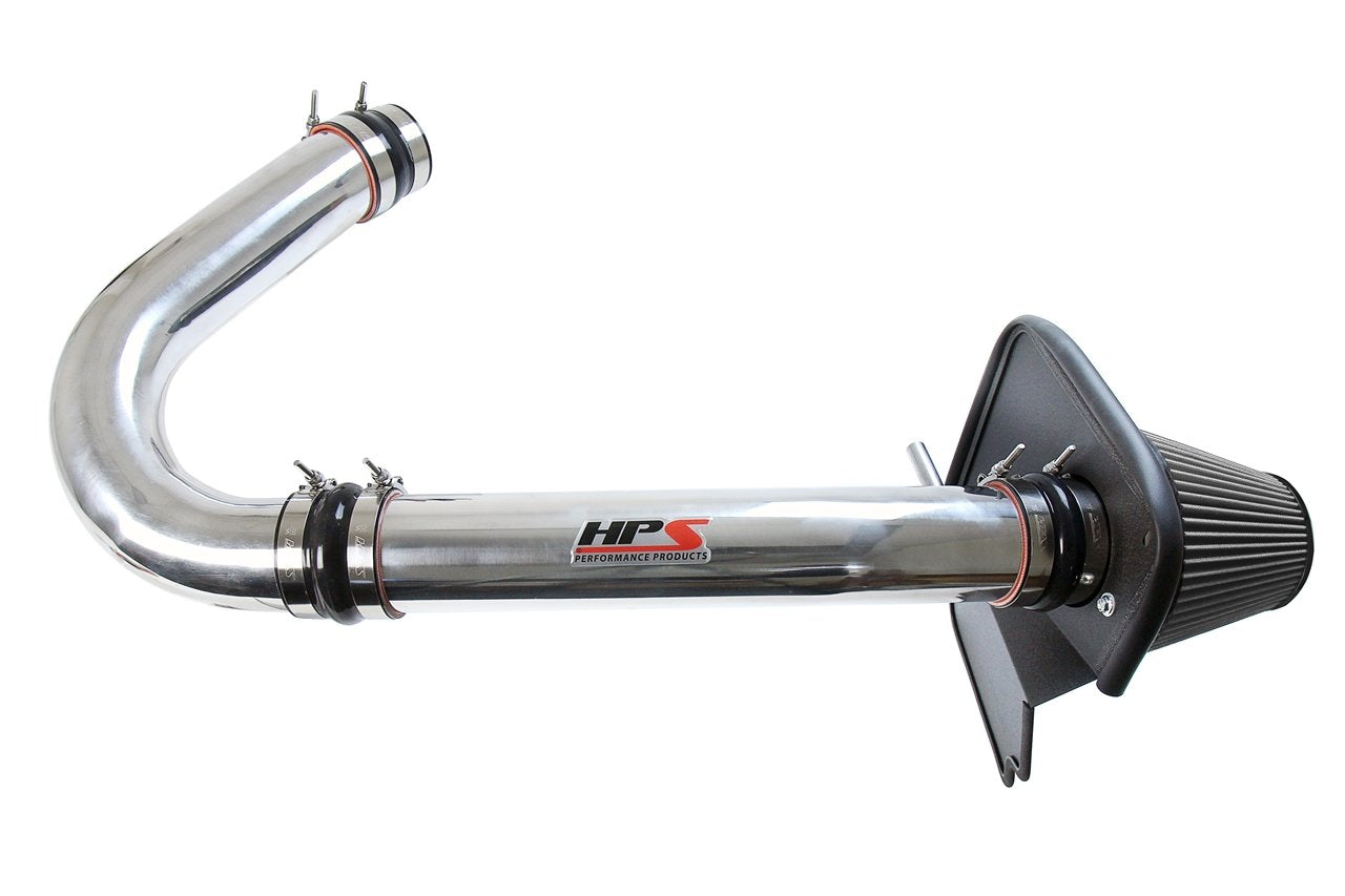 HPS Shortram Air Intake Kit 2011-2018 Dodge Challenger 3.6L V6, Includes Heat Shield, Polish