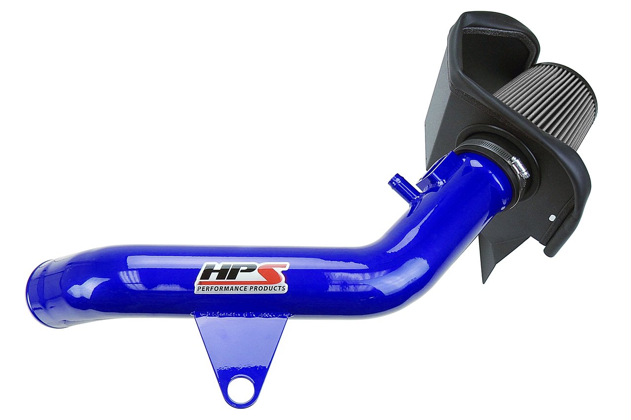 HPS Shortram Air Intake Kit 2014-2016 BMW M235i F22 3.0L Turbo N55, Includes Heat Shield, Blue