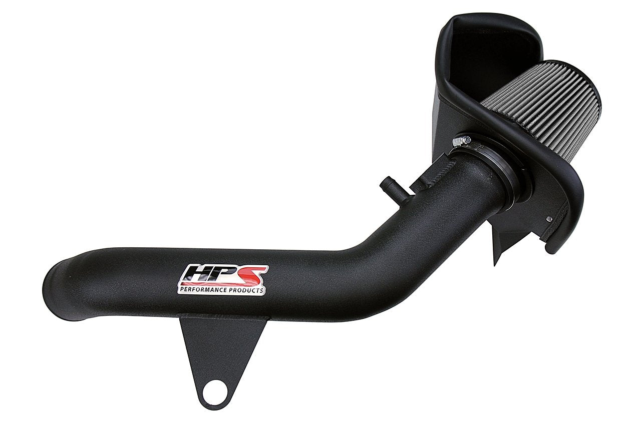 HPS Shortram Air Intake Kit 2016-2018 BMW M2 F87 3.0L Turbo N55, Includes Heat Shield, Black
