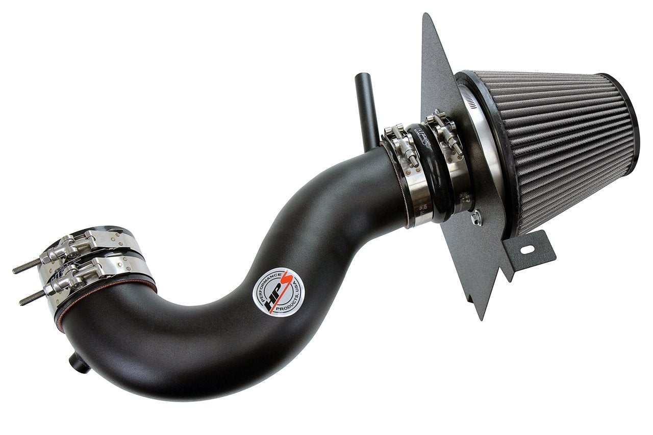 HPS Shortram Air Intake Kit 2009-2010 Dodge Challenger 5.7L V8, Includes Heat Shield, Black