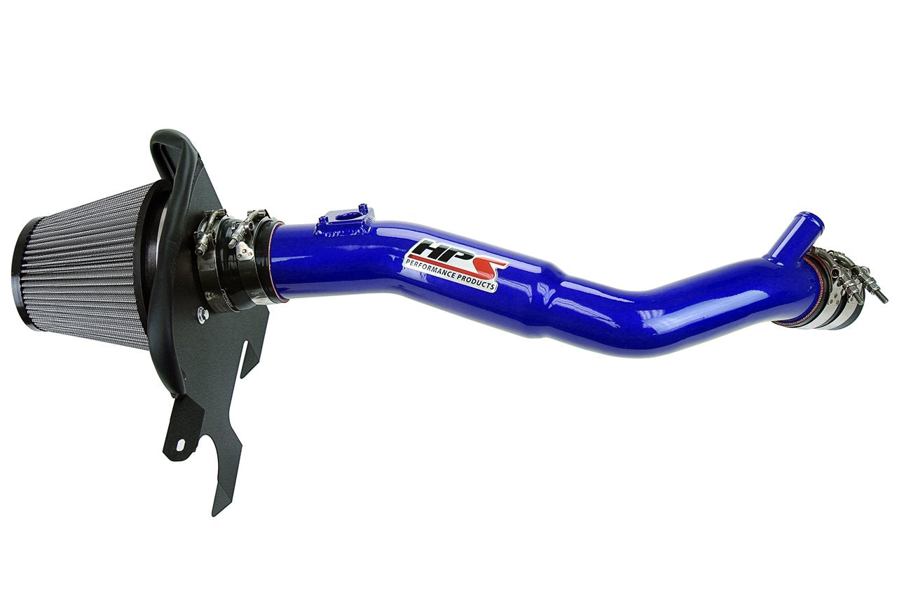 HPS Shortram Air Intake Kit 2016-2017 Lexus RC200t 2.0L Turbo, Includes Heat Shield, Blue