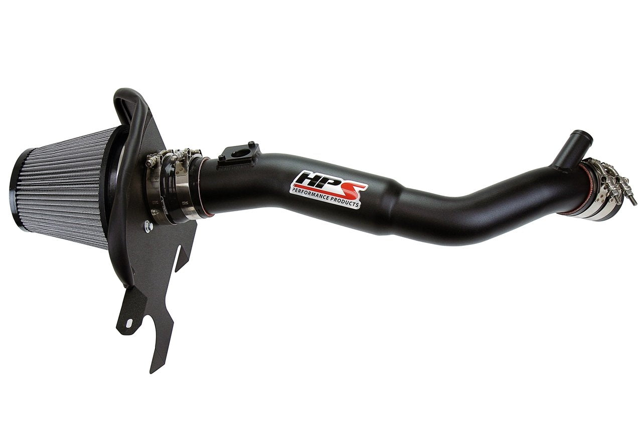 HPS Shortram Air Intake Kit 2016-2017 Lexus GS200t 2.0L Turbo, Includes Heat Shield, Black