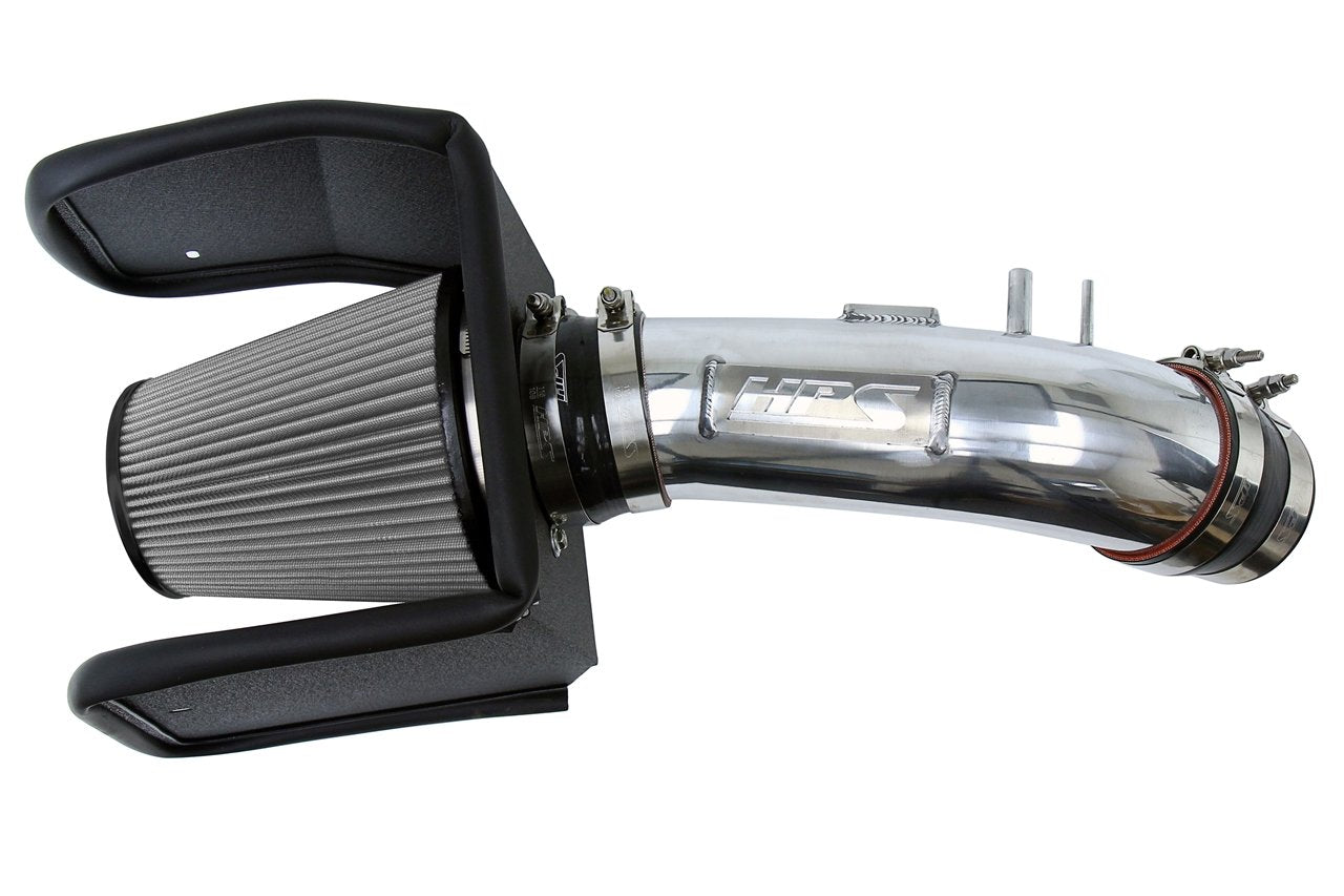 HPS Performance HPS Shortram Air Intake Kit 2008-2018 Lexus LX570 5.7L V8, Includes Heat Shield, Polish