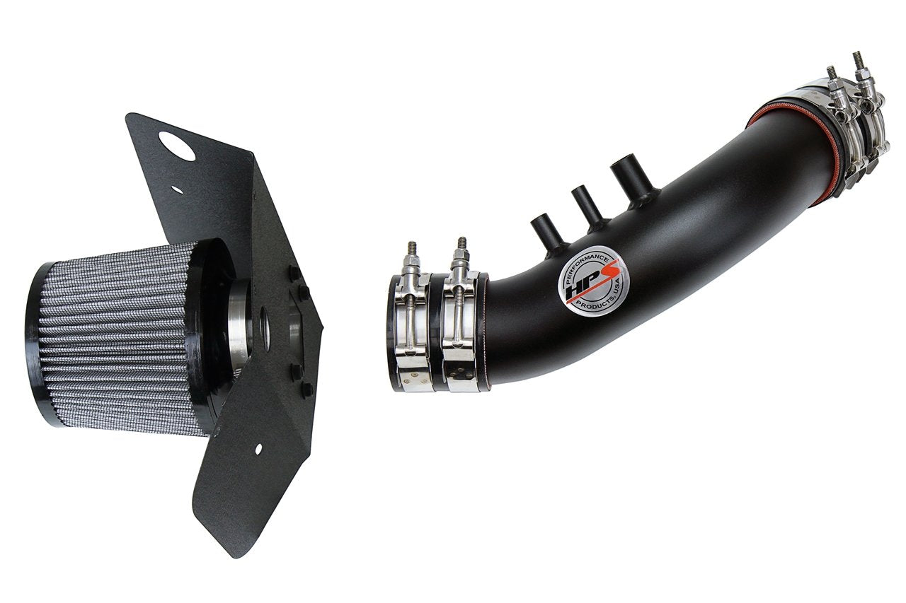 HPS Shortram Air Intake Kit 1989-1995 Toyota Pickup 3.0L V6, Includes Heat Shield, Black
