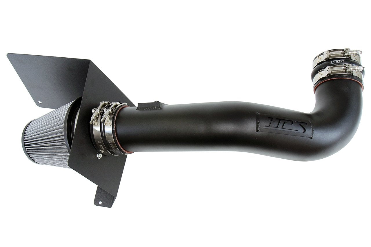 HPS Shortram Air Intake Kit 2009-2014 Cadillac Escalade 6.2L V8, Includes Heat Shield, Black