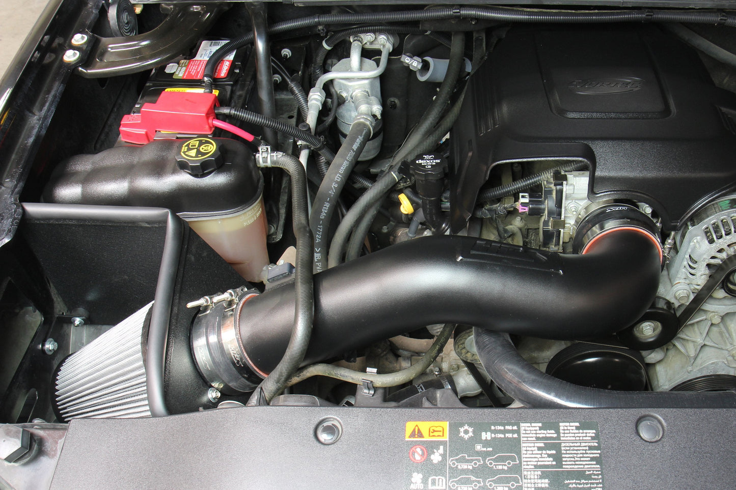 HPS Shortram Air Intake Kit 2009-2014 Cadillac Escalade 6.2L V8, Includes Heat Shield, Blue